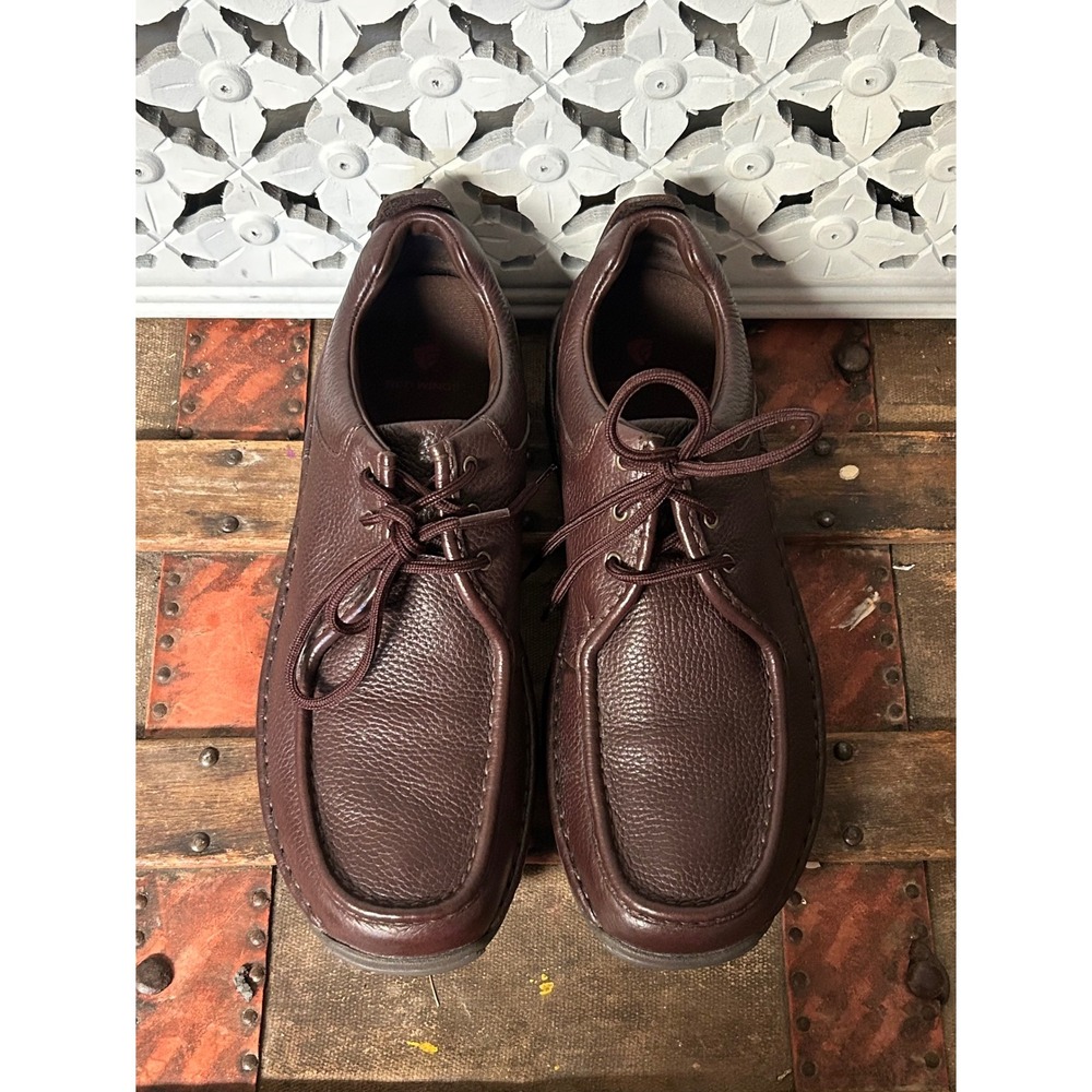 Red Wing 4041 Mens Brown Pebbled Leather‎ Moc Toe Oxford Shoes Size 12B